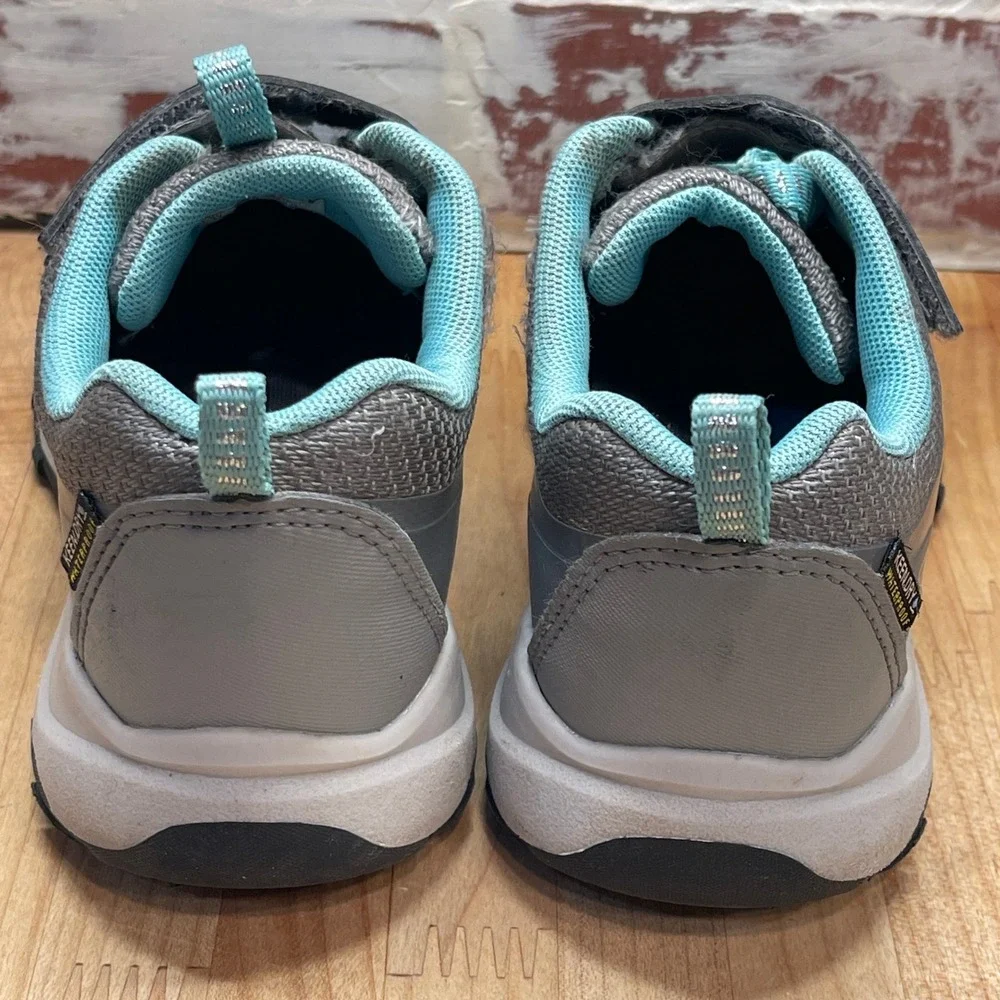 KEEN Kids Grey Aqua Waterproof Hiking Shoes Sneakers 1028014 US 13 EU 31